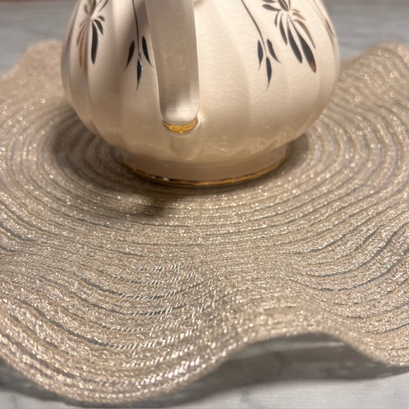 Vintage Sadler England 3147 P2 Teapot Crackle Glaze Gold Trim Cottagecore Chip - Picture 6 of 14